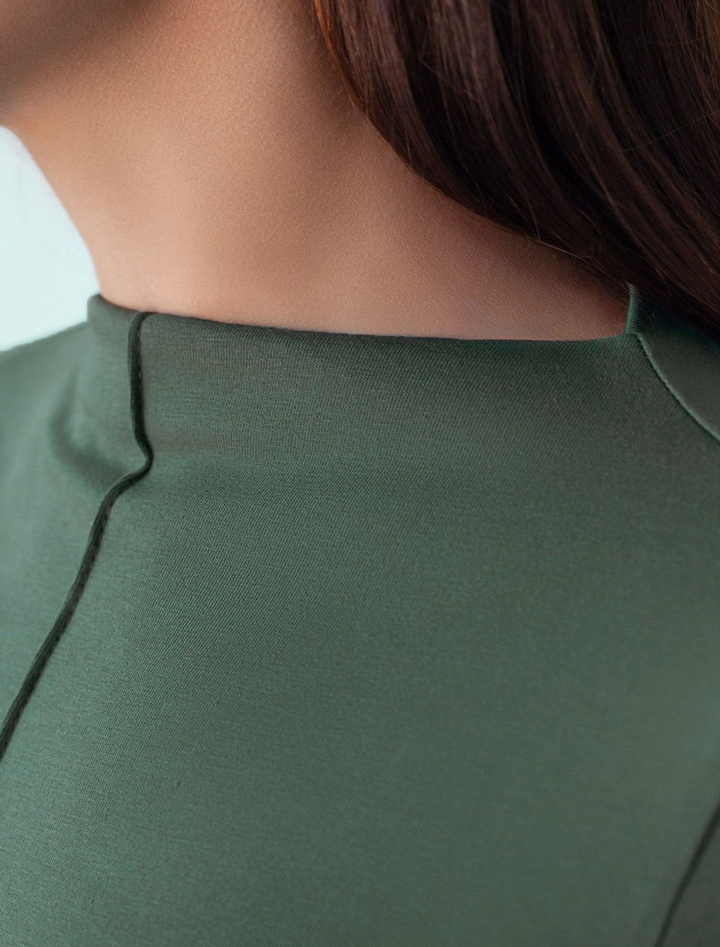 Джемпер с цельнокроеным воротом из премиального хлопка