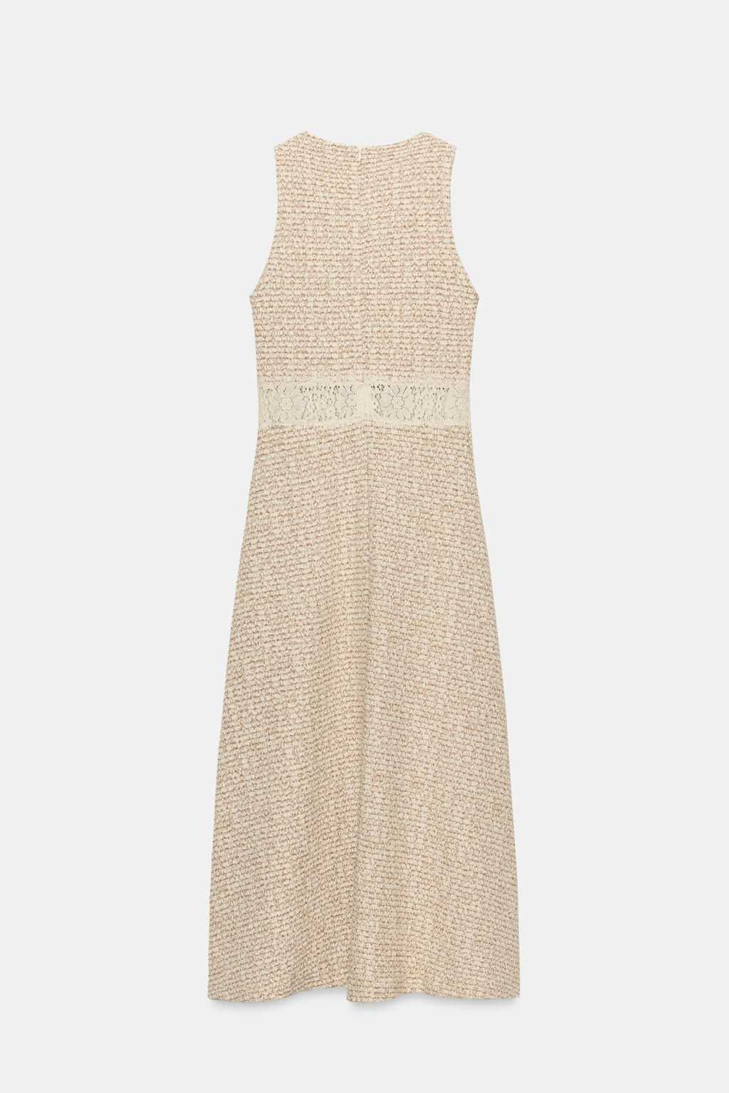 VESTIDO ESTRUCTURA COMBINADO / Crudo / Marr?n - Zara фото 2