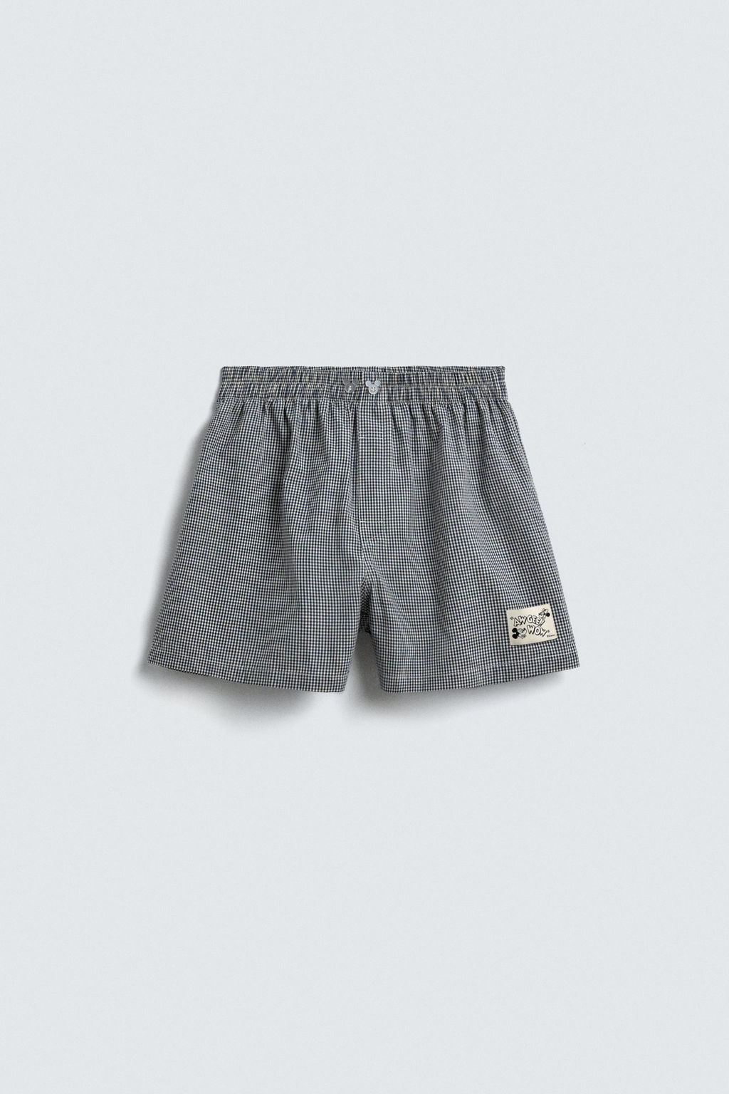 CHECK POPLIN BOXERS HARRY LAMBERT FOR ZARA X DISNEY