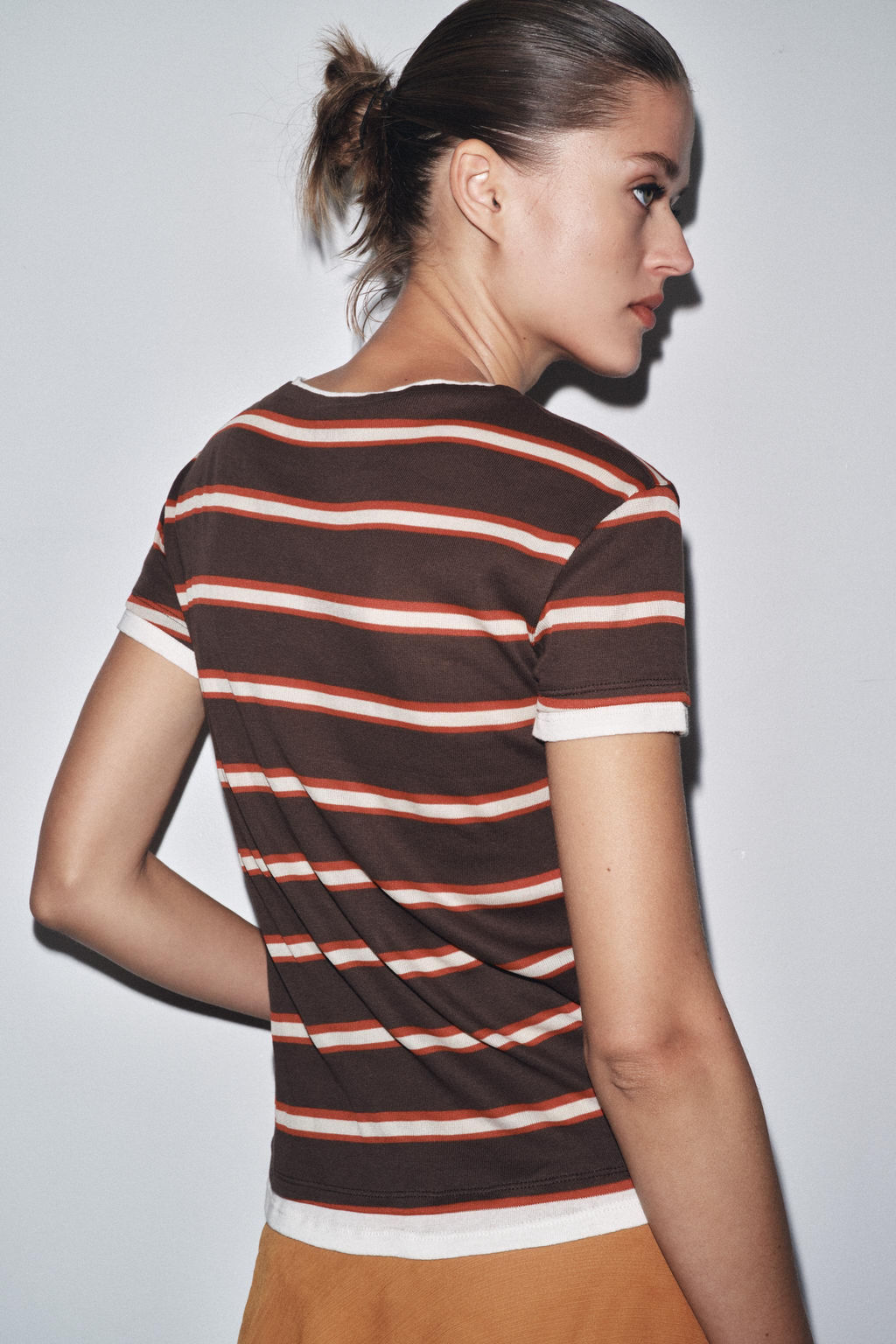 DOUBLE STRIPE T-SHIRT - Zara фото 3