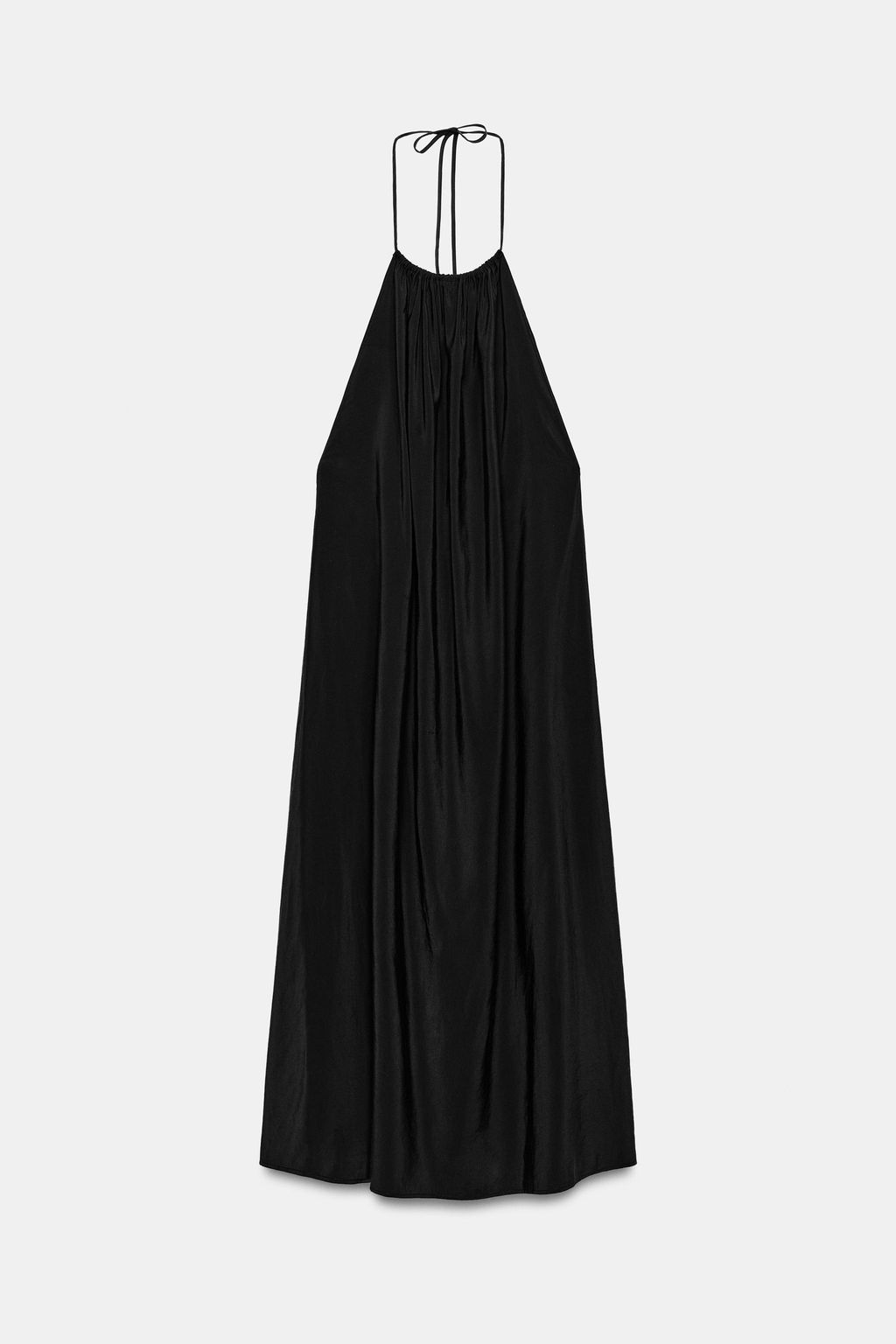 VESTIDO HALTER FLUIDO / Negro - Zara фото 5