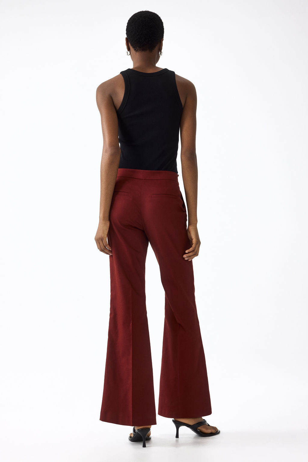 Linen-blend tailored trousers - H&m фото 5