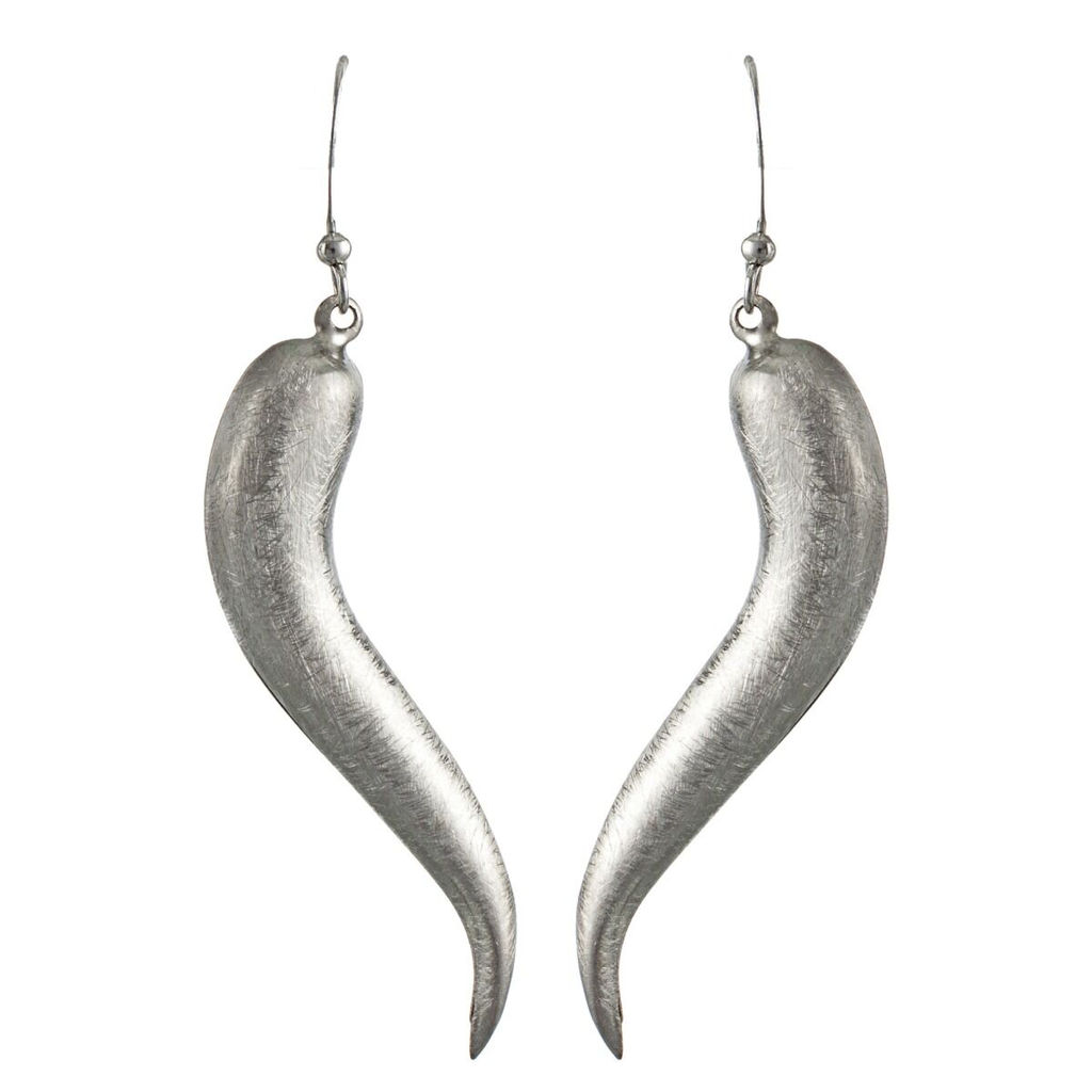 Серьги из белого металла под серебро - Модные истории фото 3