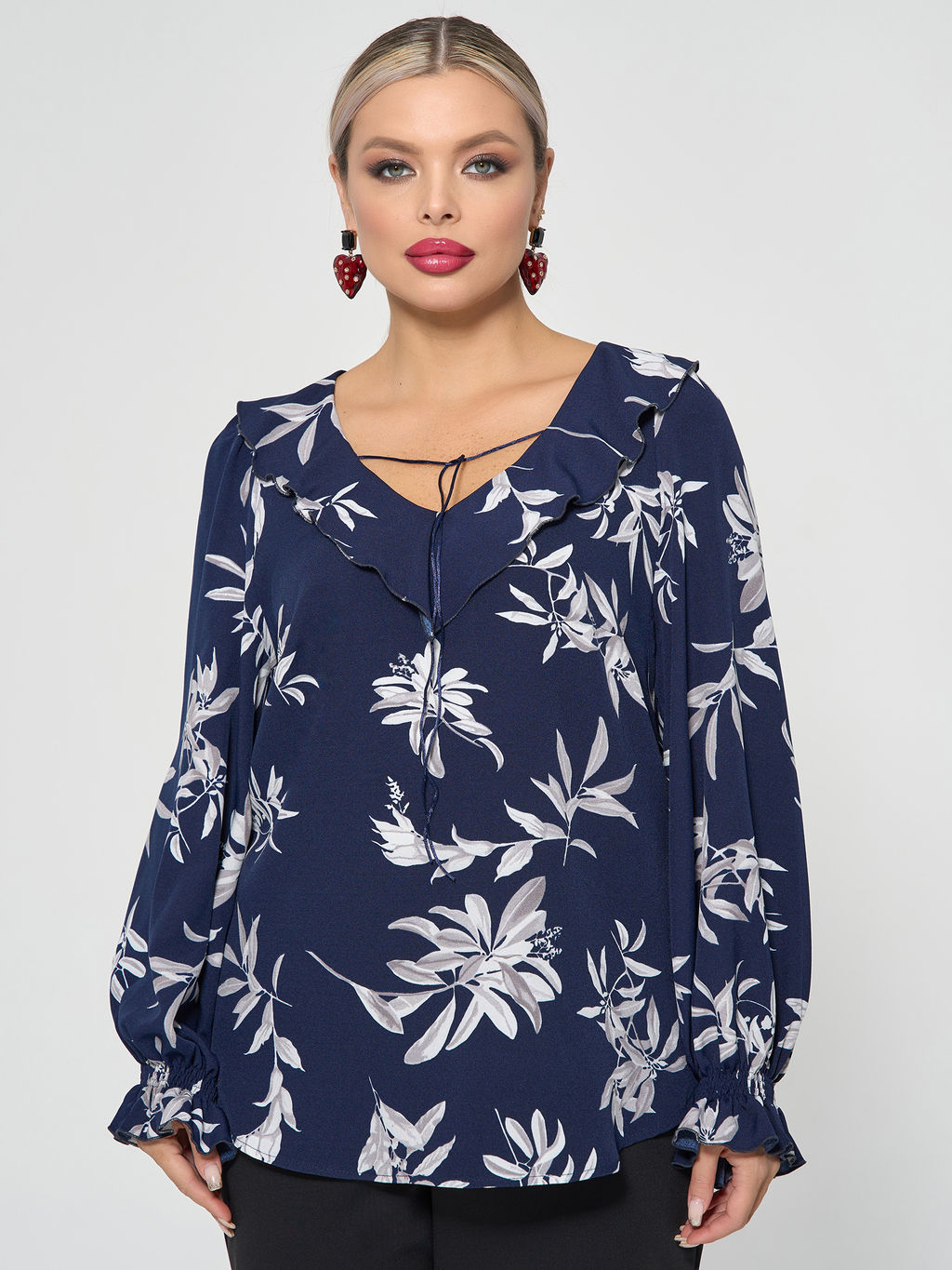 Блузка 0059-26 алый - Dora фото 199