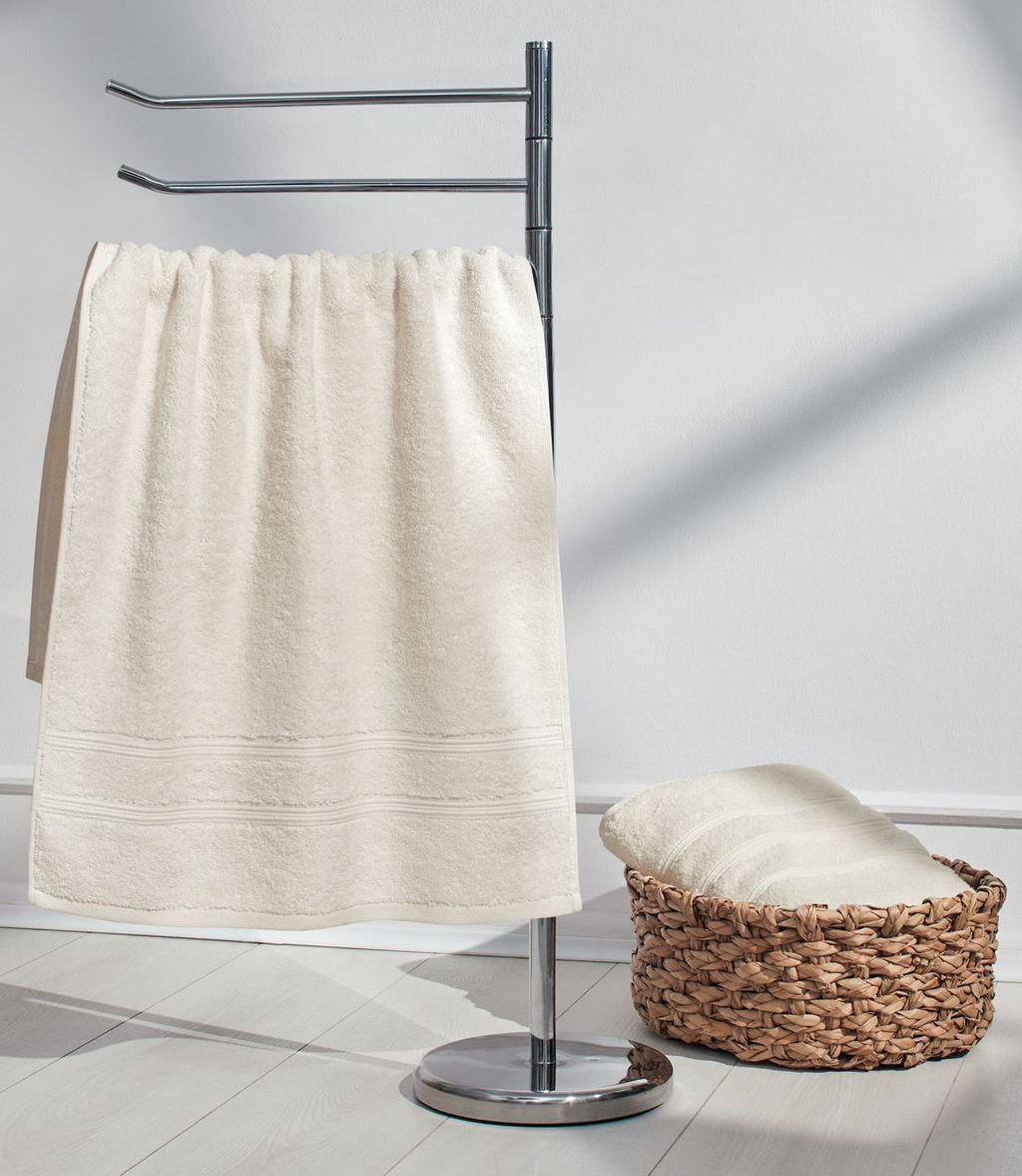 Полотенце Ницца 70х140 см Ванильный - Ecotex фото 5