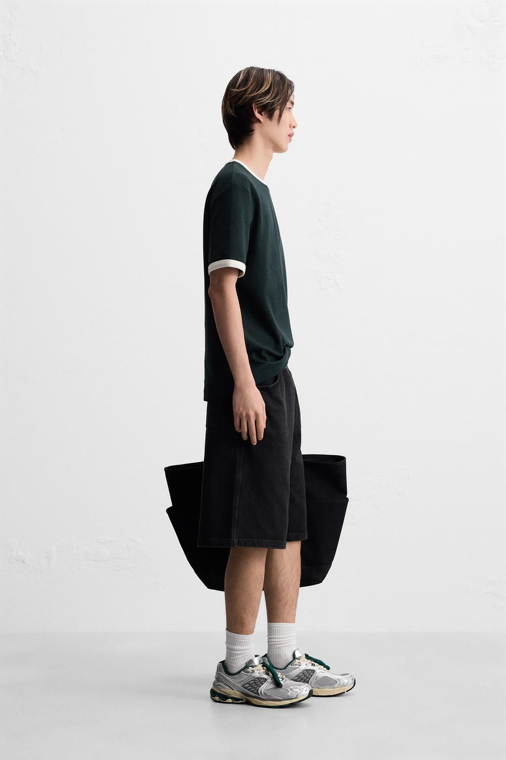 BAGGY FIT JOGGER BERMUDA SHORTS - Zara фото 4