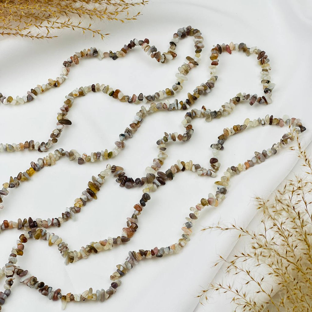 Бусины для украшений из ботсванского Агата крошка