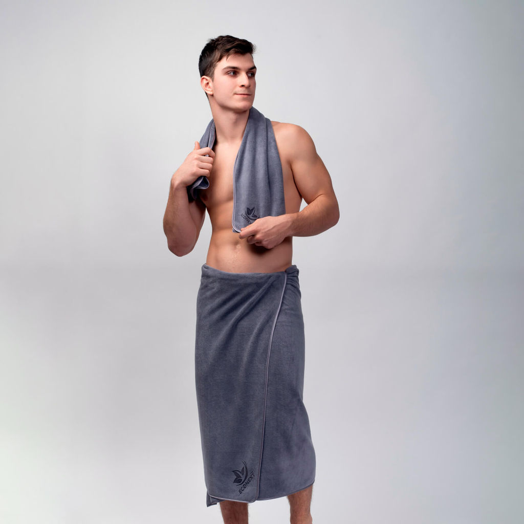Полотенце Роскошь из трикотажной микрофибры 80*150см 440гр/м2  ECONEXT microfiber  фото 7
