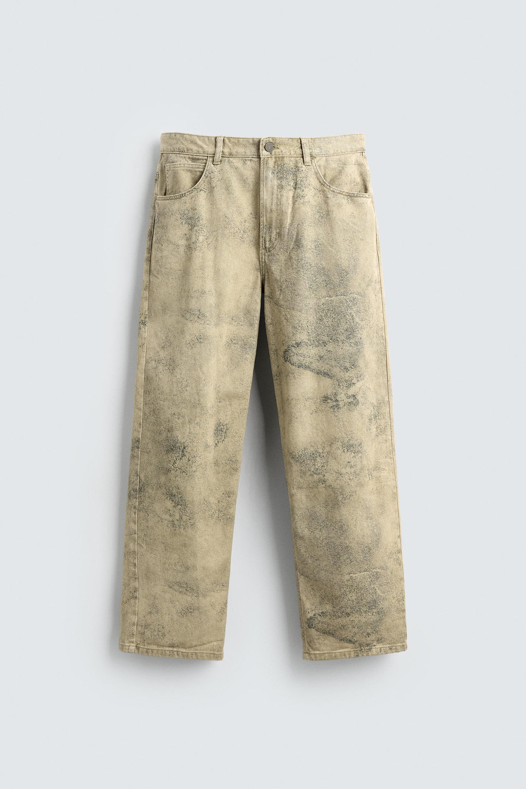 FADED PRINT BAGGY FIT TROUSERS - Zara фото 6