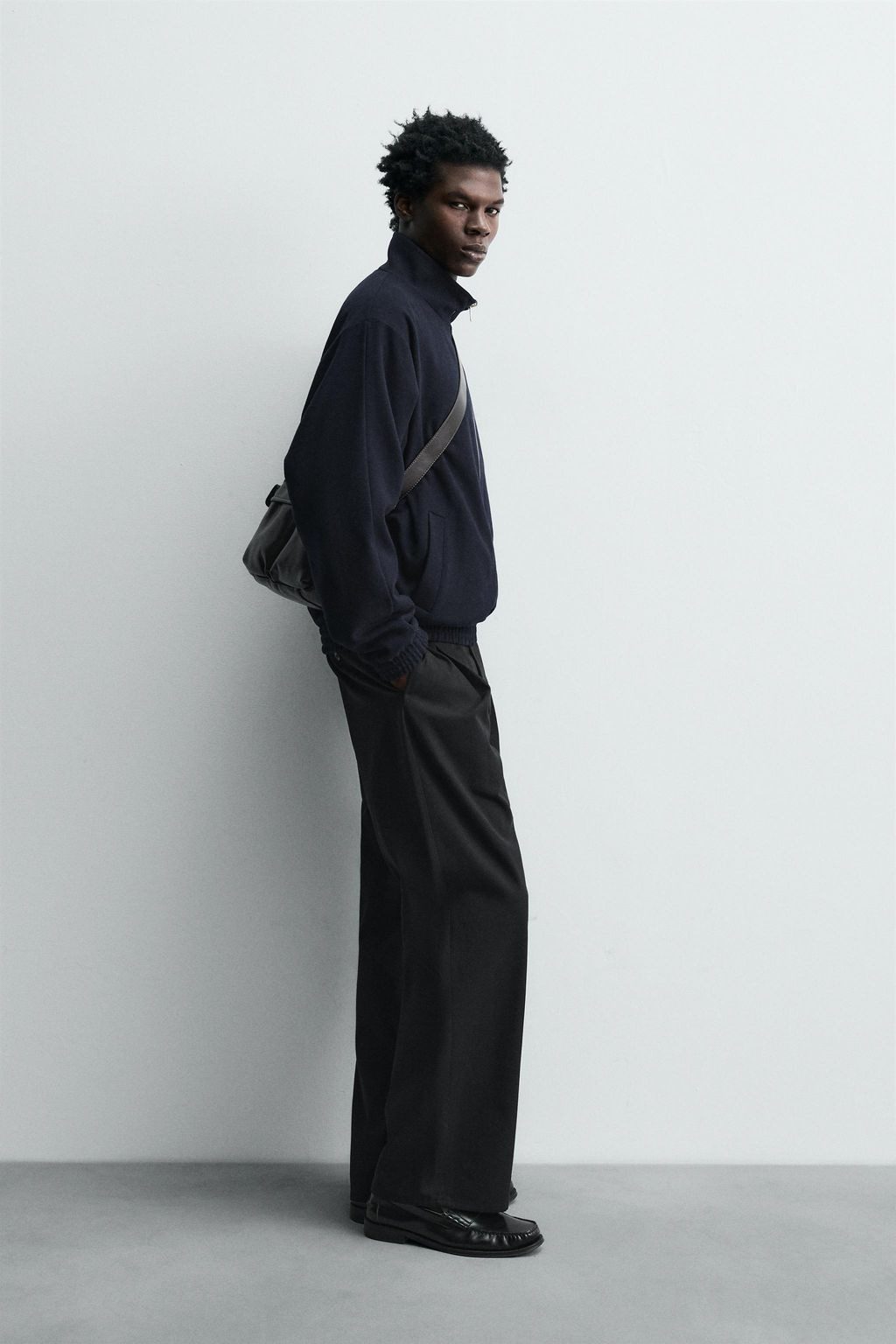 REVERSIBLE WOOL - CASHMERE BOMBER JACKET - Zara фото 4