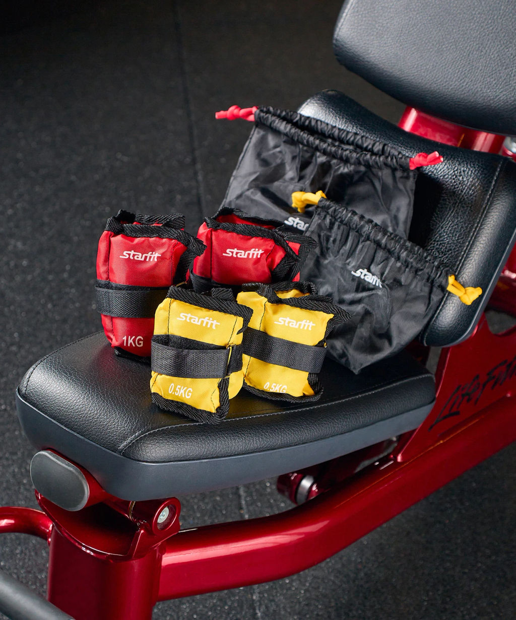 Утяжелители STARFIT WT-401 1 кг, красный  фото 5