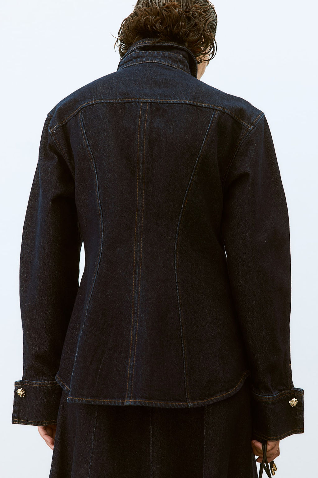 Camisa denim con cintura entallada - H&m фото 4