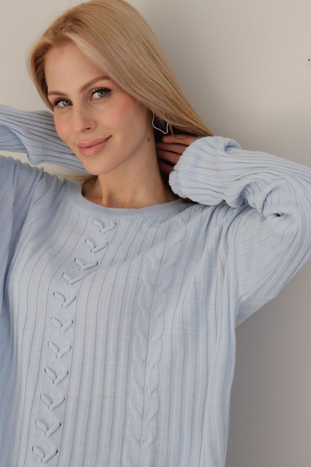 10409 Джемпер нежно-голубой - Martichelli фото 7