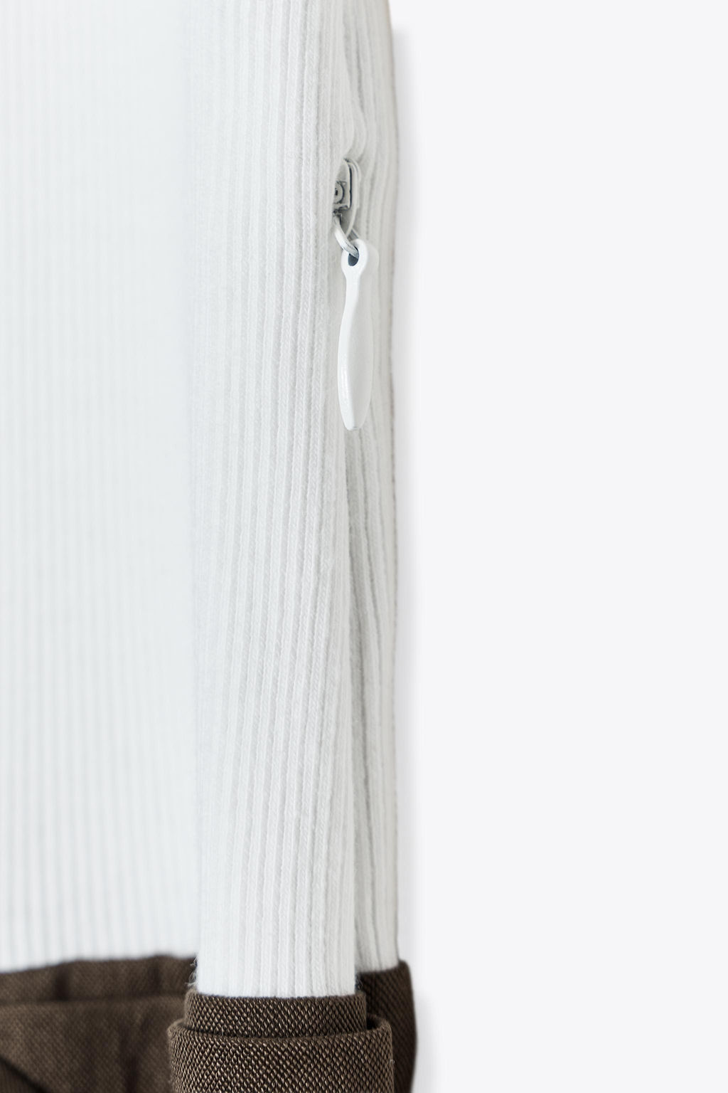 BELTED CONTRAST MIDI DRESS - Zara фото 7