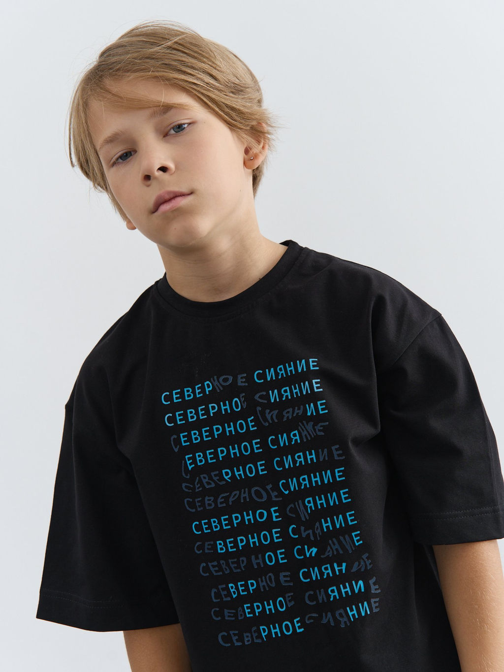 Футболка оверсайз Уголь с принтом 7+ - Bungly фото 3