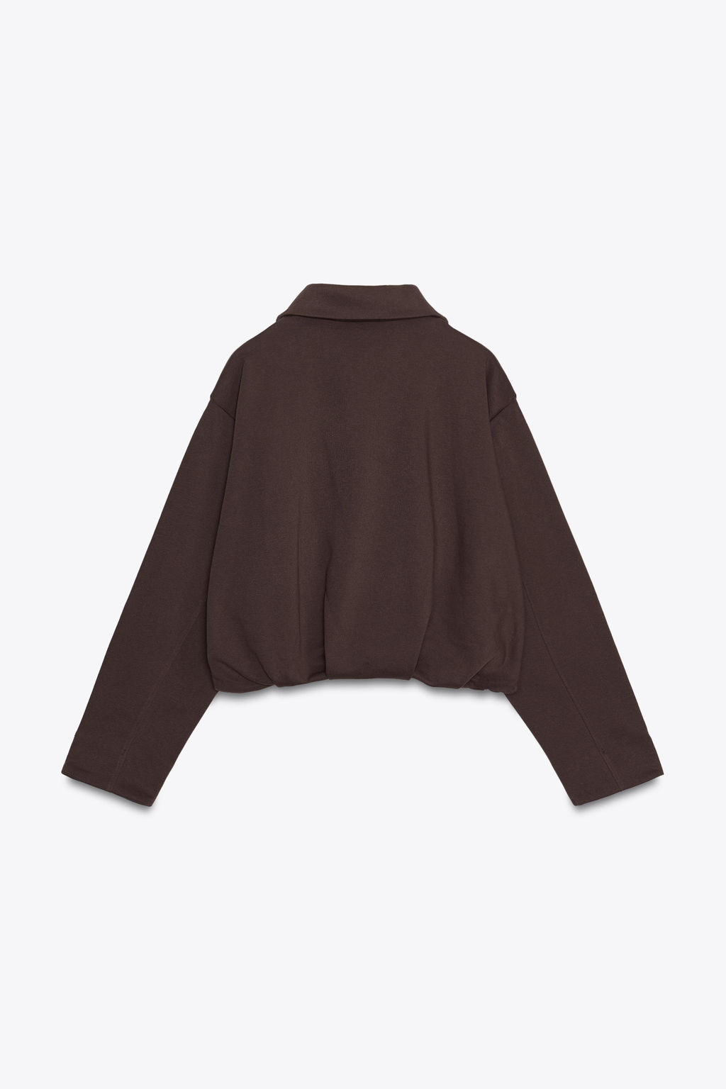 PLEATED FLEECE BOMBER JACKET - Zara фото 6