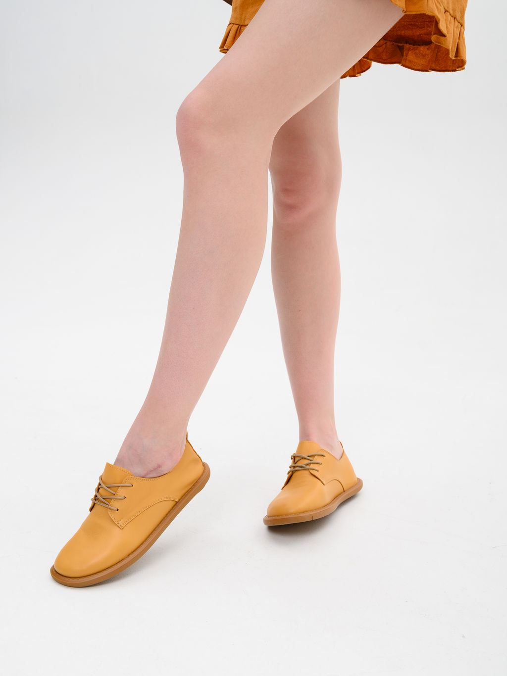 Туфли 181.ОКСЕbr.Лион тыква+коричневый