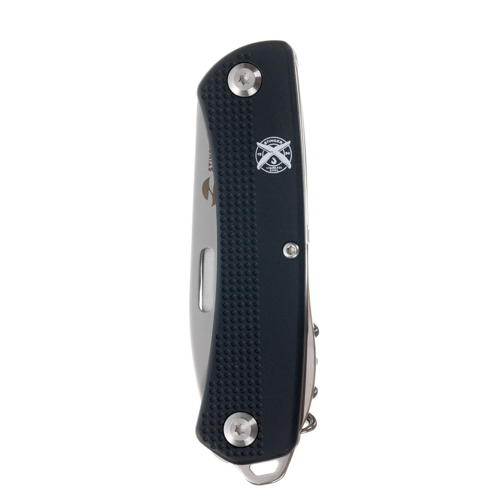 Нож перочинный 103 мм, 10 функций, в блистере STINGER FK-GHK2P-06B  фото 6