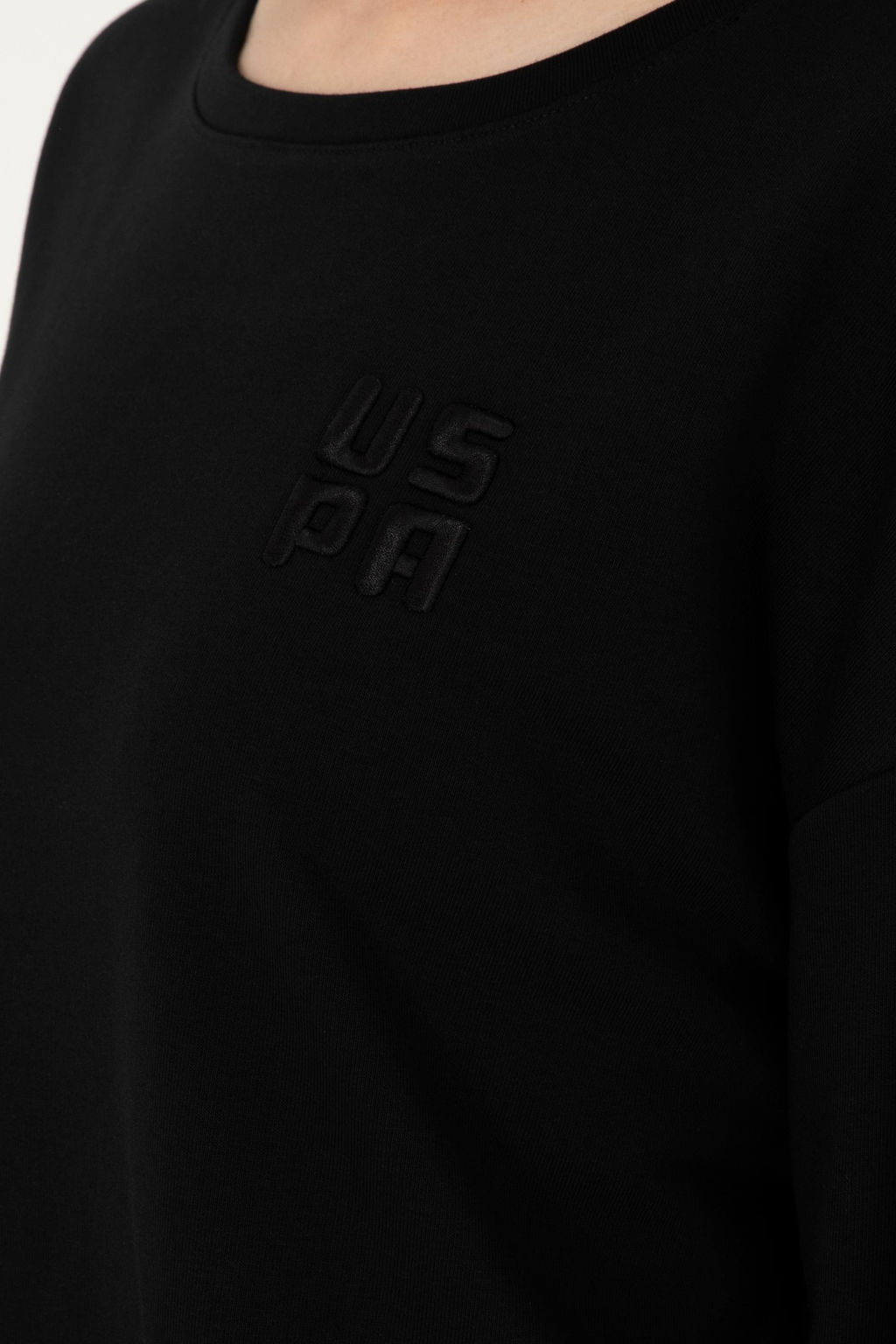 Женский черный базовый свитшот Неожиданная скидка в корзине - U.s. polo assn фото 7