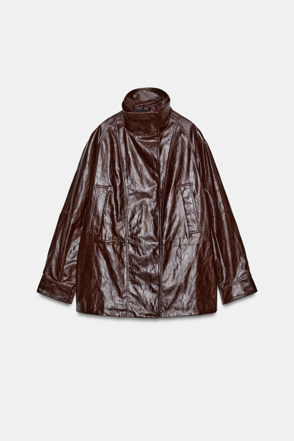 ZW COLLECTION FAUX LEATHER JACKET - Zara фото 7