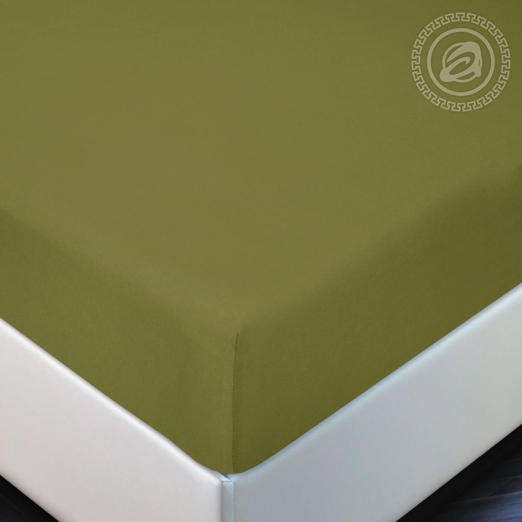 Простыня на резинке "Олива" 120х200х20/1 шт. - 120х200х20 Трикотаж