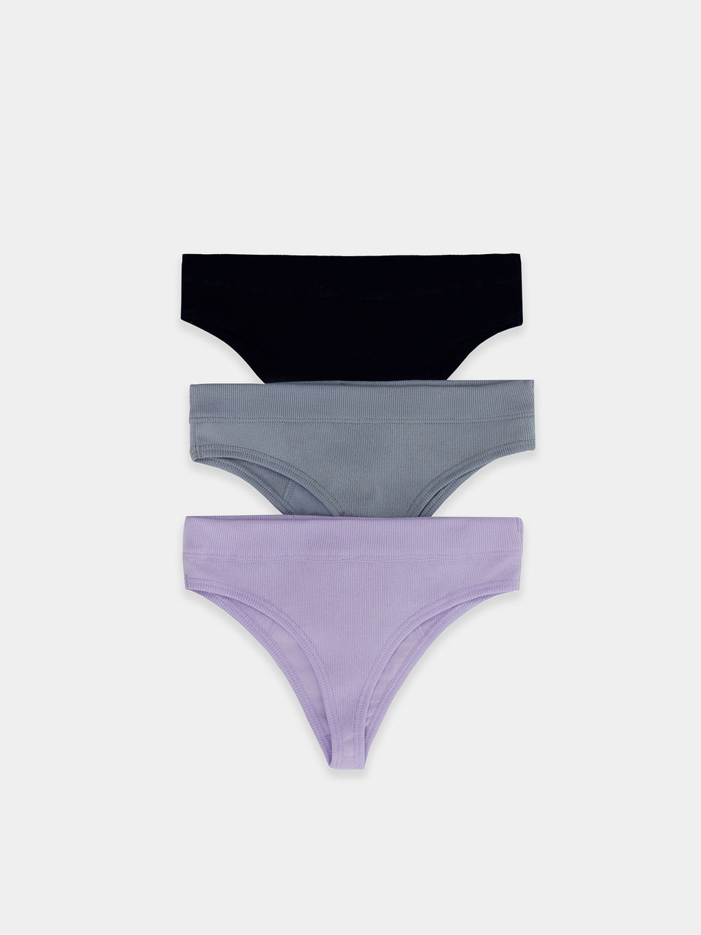 Трусы женские бразилиана мультипак (3 шт.) в сером цвете лунная скала 412492-3 - Mark formelle фото 7