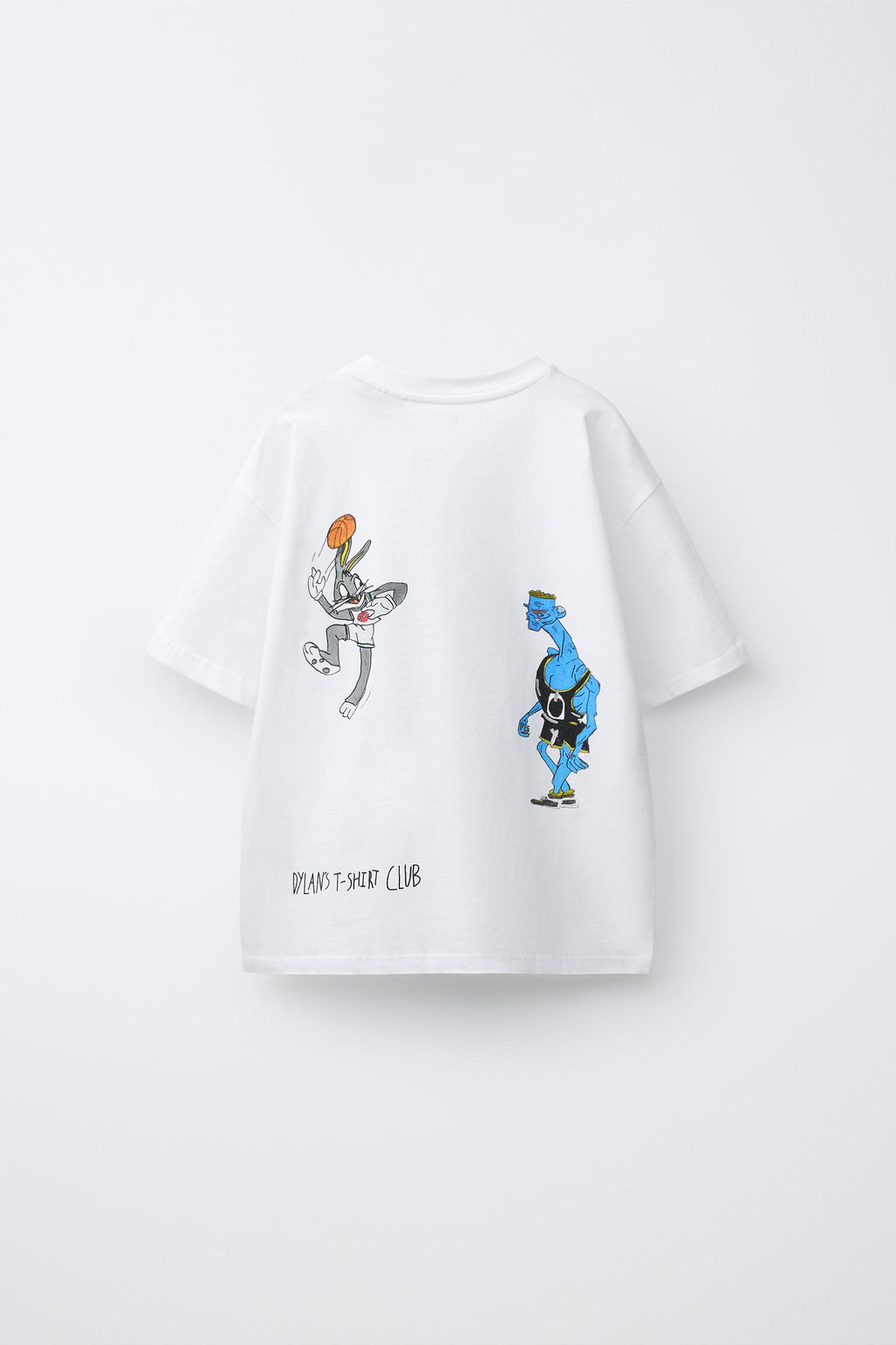 CAMISETA ILUSTRACI?N SPACE JAM & X DYLAN?S T-SHIRT CLUB X ZARA / Blanco фото 2