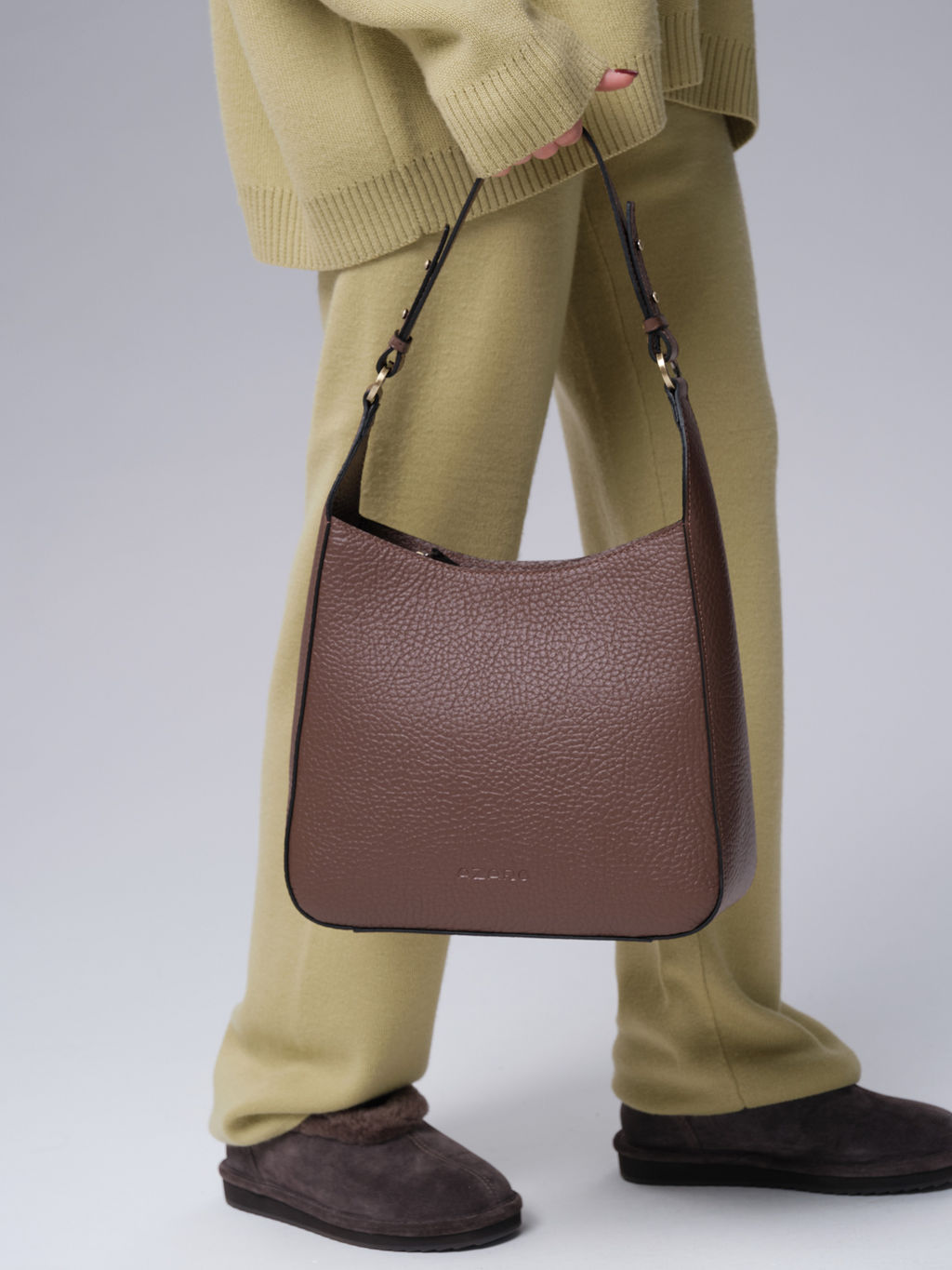 Кожаная сумка Azaro 31027 коричневый какао