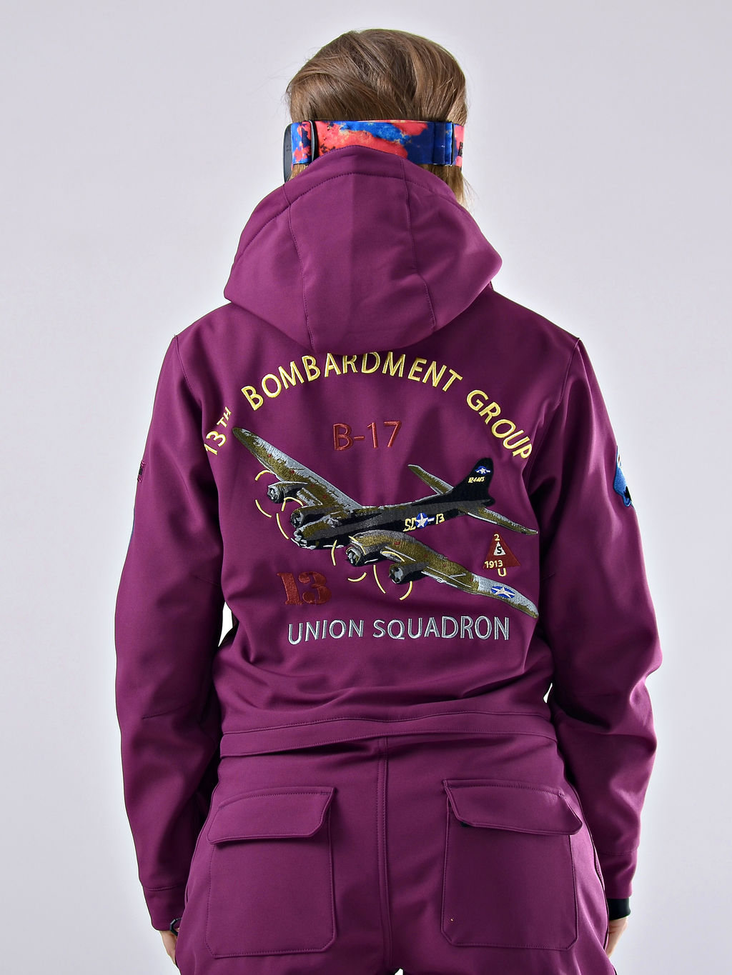 Женский зимний сноубордический комбинезон Alpha Endless 222/220730 RRG Бордовый  фото 13