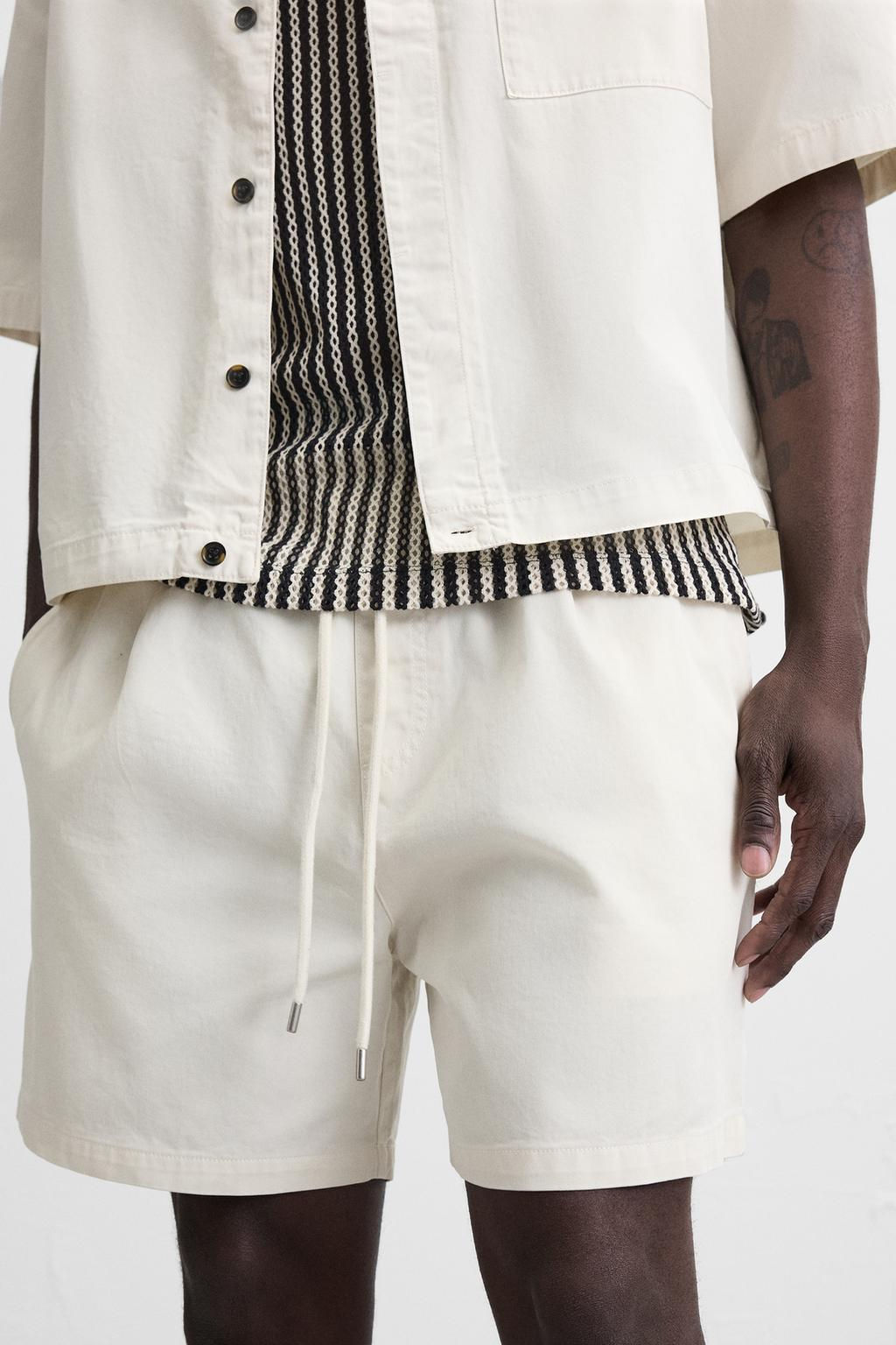 WASHED RELAXED FIT BERMUDA SHORTS - Zara фото 6