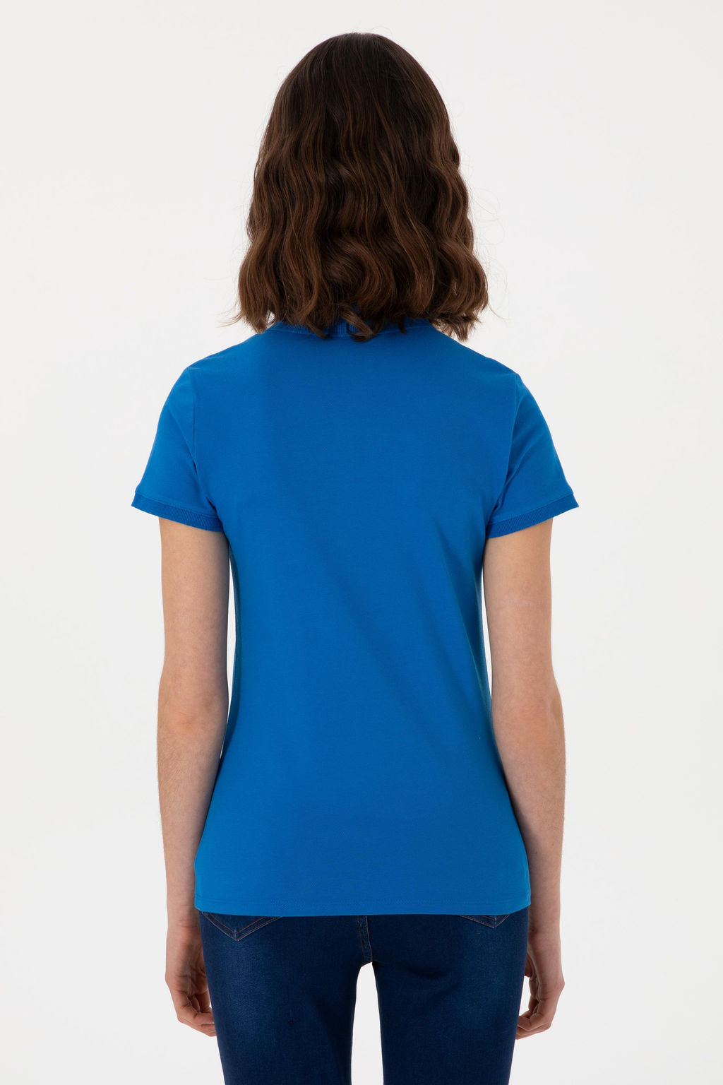 Kad_n Kobalt Mavi Basic Polo Yaka Ti__rt Sepette S_rpriz _ndirim - U.s. polo assn фото 6