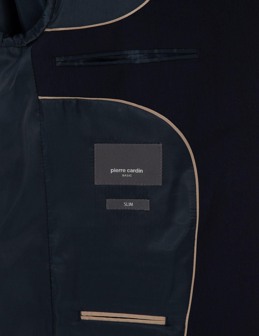 Lacivert Slim Fit %100 Y_n Tak_m Elbise