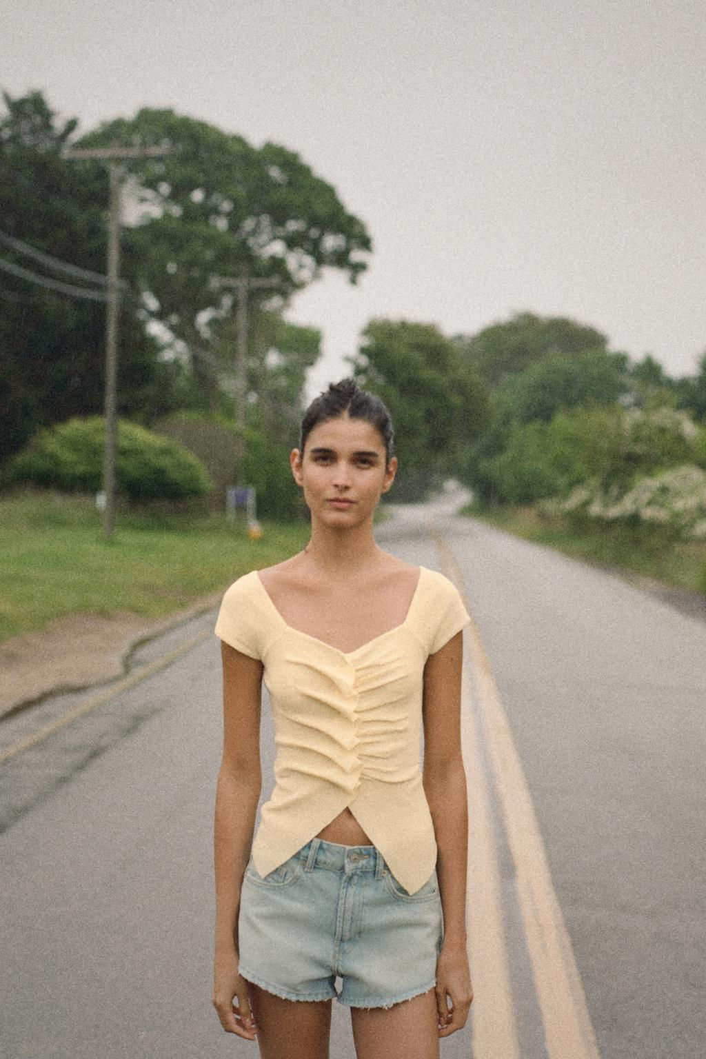 GATHERED KNIT TOP - Zara фото 16