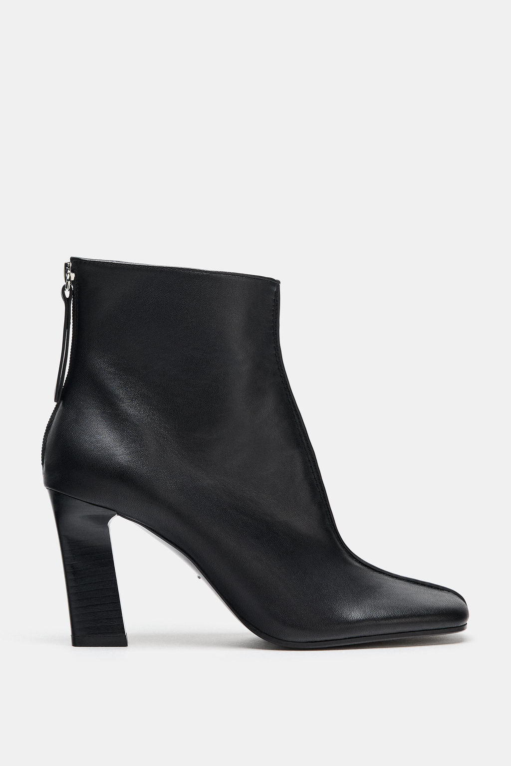 LIMITED EDITION LEATHER HEELED ANKLE BOOTS - Zara фото 6