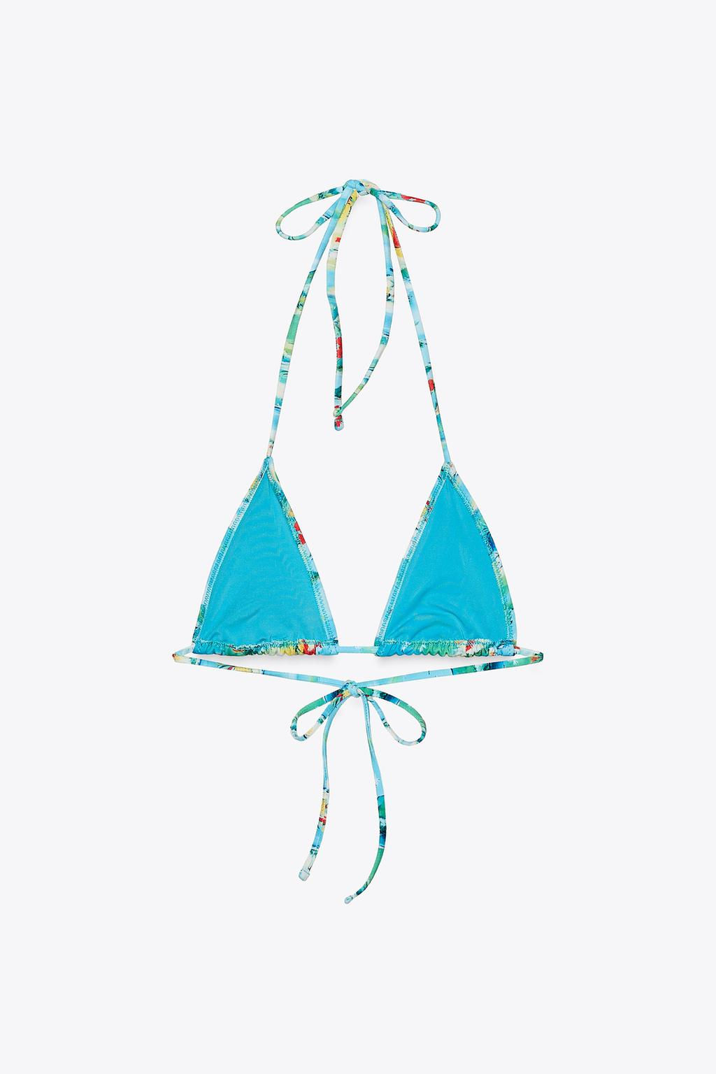 TROPICAL PRINT BIKINI TOP - Zara фото 5