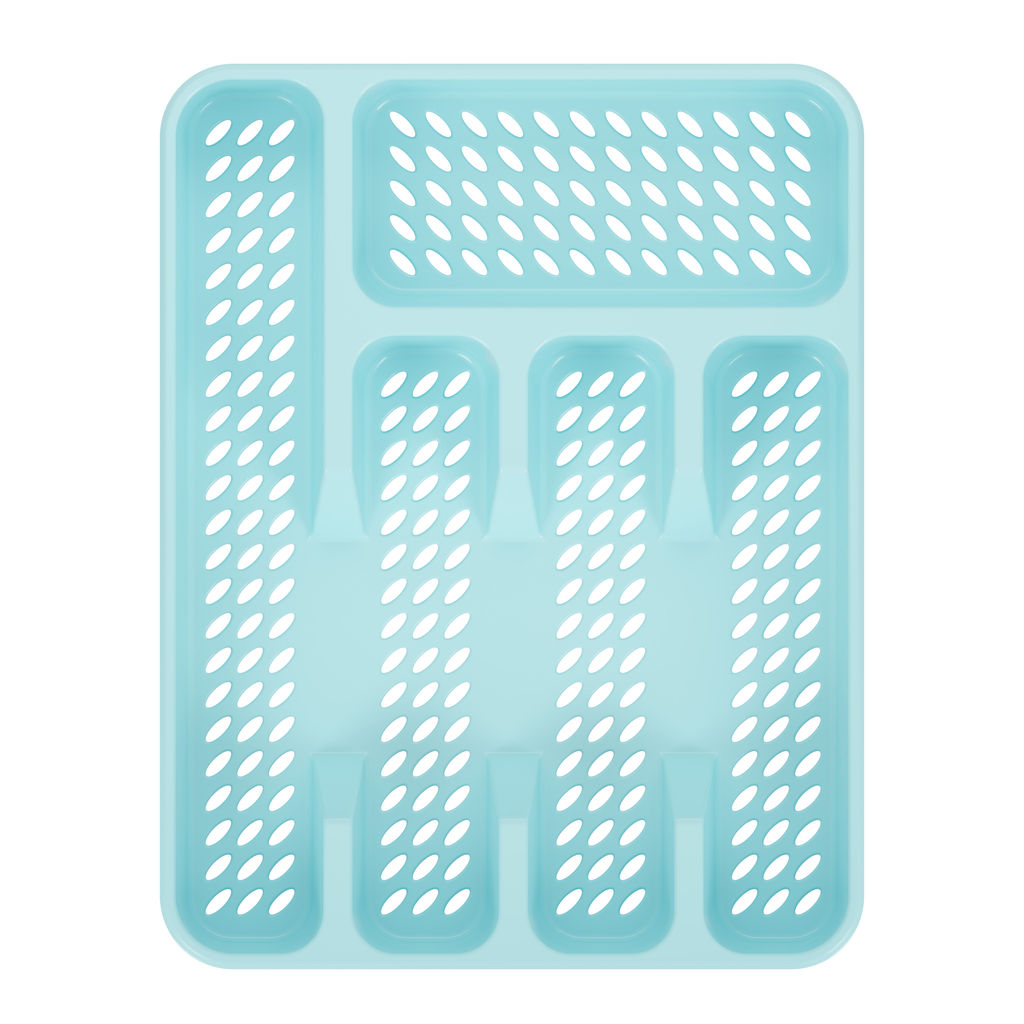 Цена за 2 шт. Лоток для столовых приборов "Капелька" голубой М4901