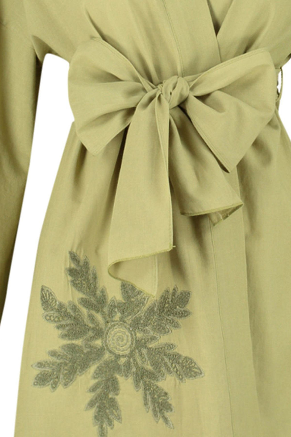 Yag Yesil Kusakl? Mini Dokuma Nak?sl? %100 Pamuklu Plaj Kimono&Kaftan TBESS24KM00008 - Trendyolmilla фото 9