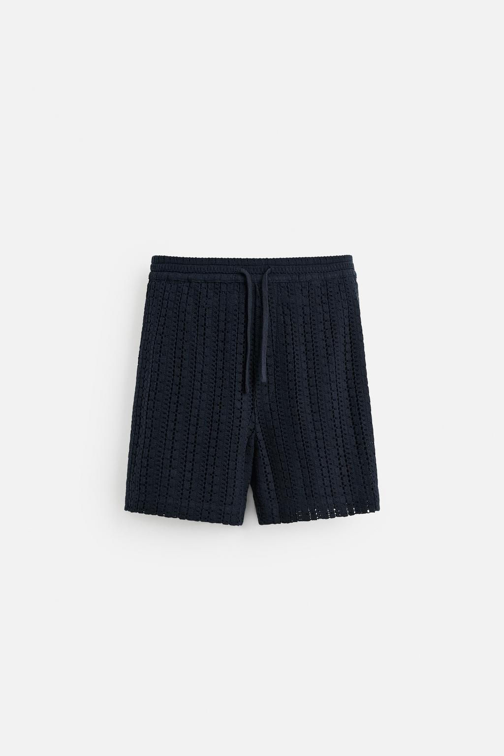 TEXTURED CROCHET BERMUDA SHORTS - Zara фото 7