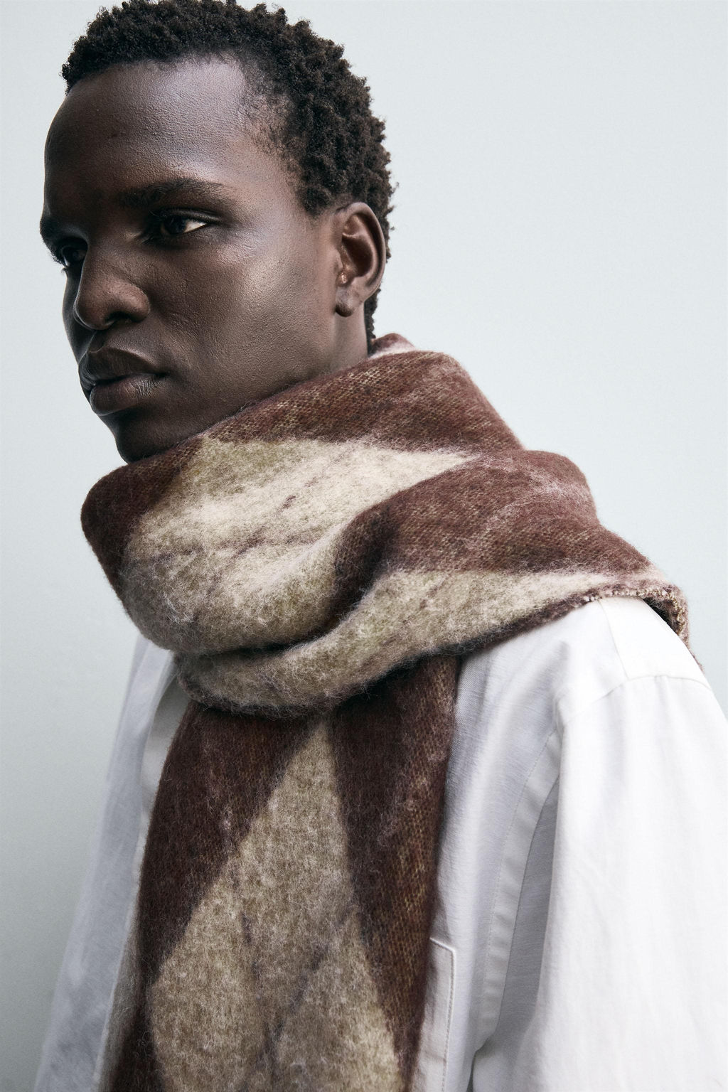 DIAMOND JACQUARD SCARF - Zara фото 2