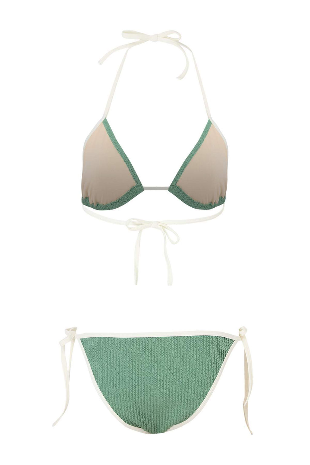 Kiremit Simli Bralette Kapl? Aksesuarl? Yuksek Bel Regular Bikini Tak?m? TBESS26BT00076 - Trendyolmilla фото 5