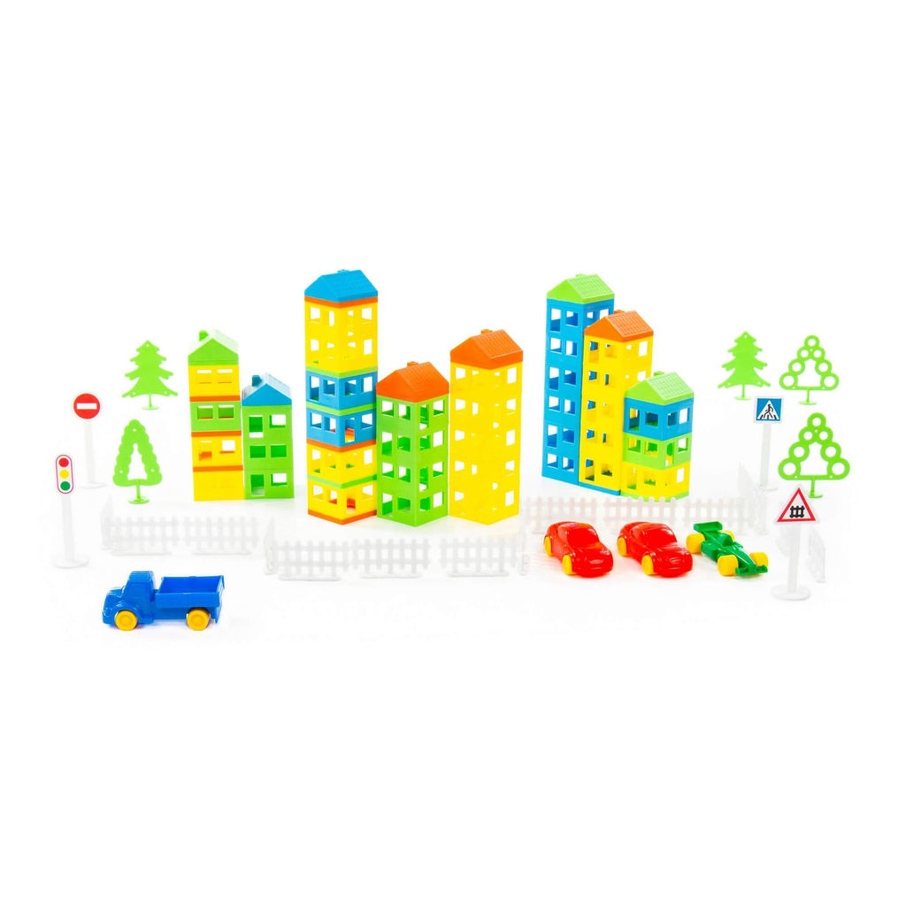 Конструктор Построй свой город (146 элементов) (в пакете) - Полесье фото 3