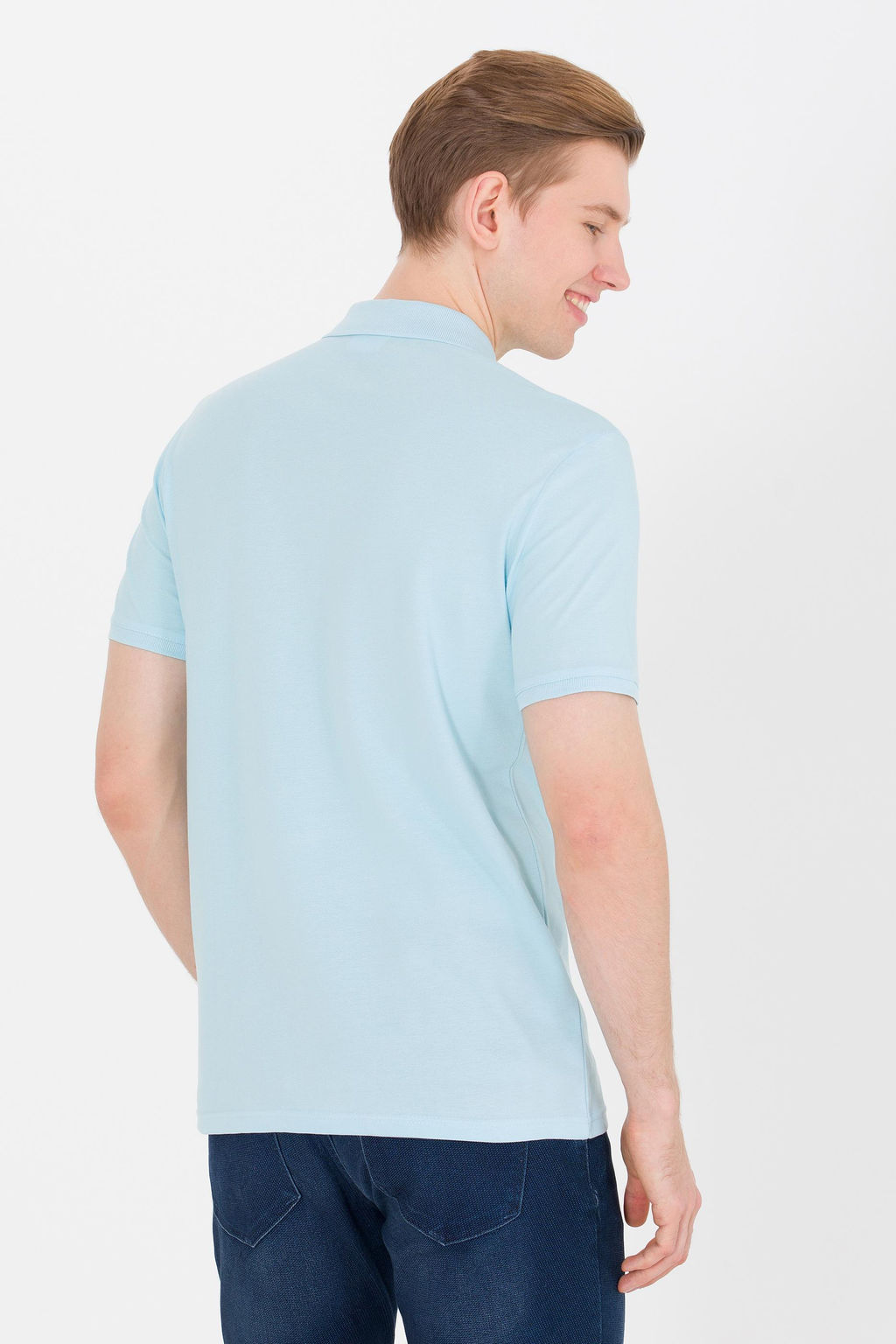 Мужская футболка Aqua Basic с воротником-поло Неожиданная скидка в корзине - U.s. polo assn фото 5