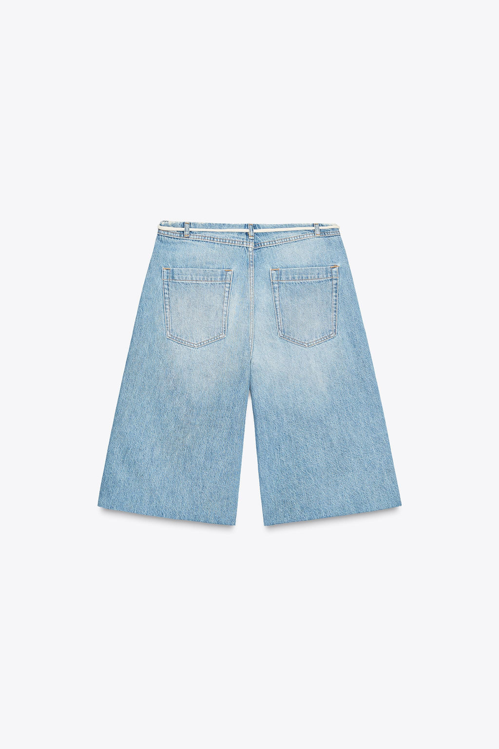 ZW COLLECTION LOW-RISE DENIM BERMUDA SHORTS - Zara фото 2
