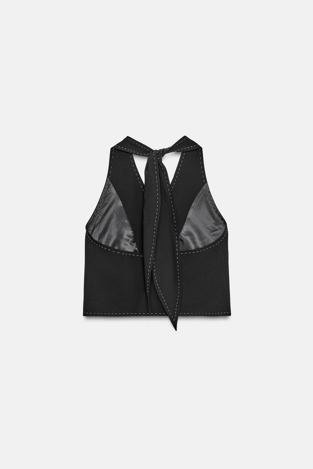 TOPSTITCH WAISTCOAT TOP - Zara фото 7