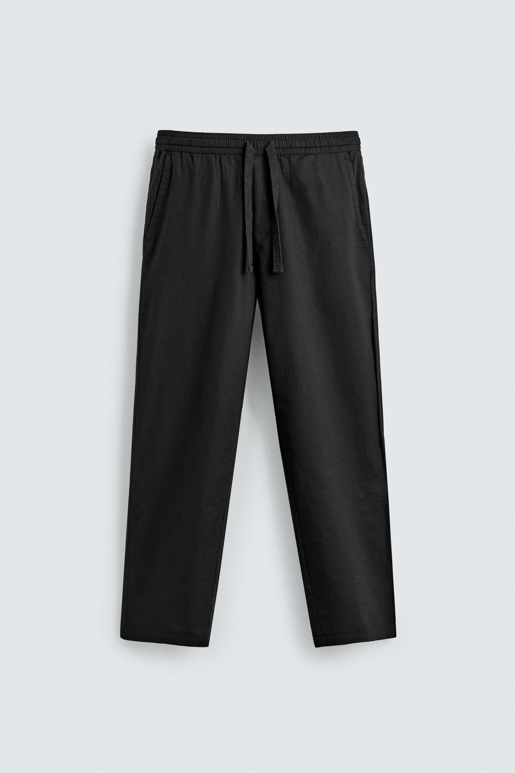 PANTAL?N RELAXED FIT ALGOD?N - LINO / Negro - Zara фото 6