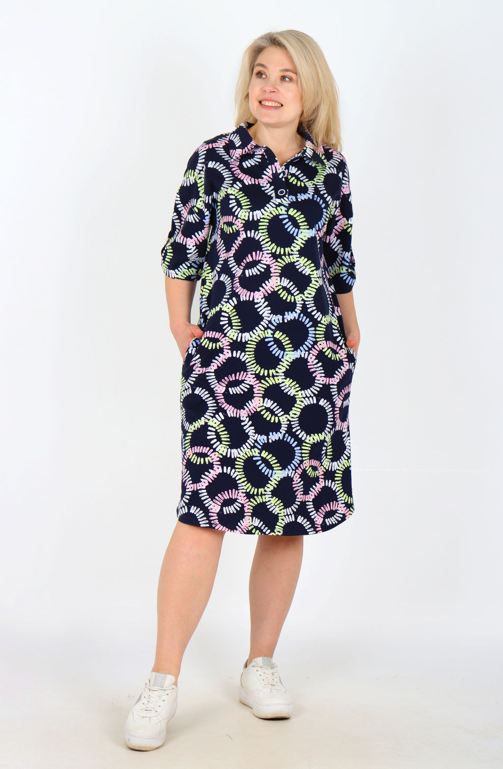 Платье София Х-452 (46-62) кулирка - Лотос фото 7