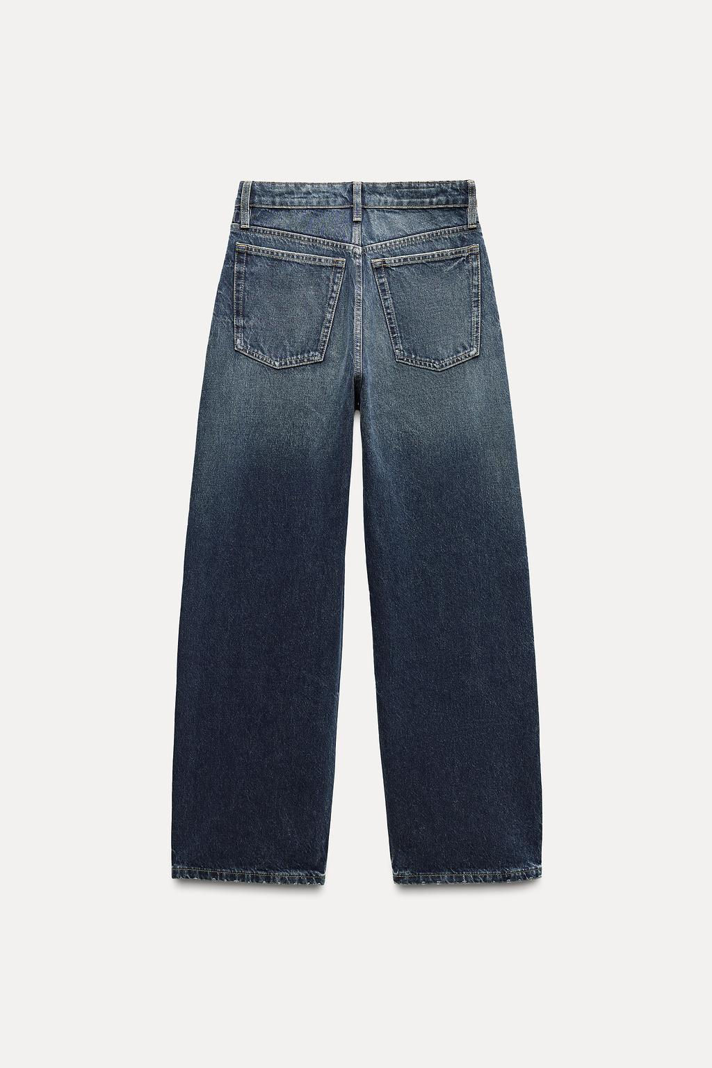 RELAXED OVERSIZE TAPERED HIGH-WAIST TRF JEANS - Zara фото 8