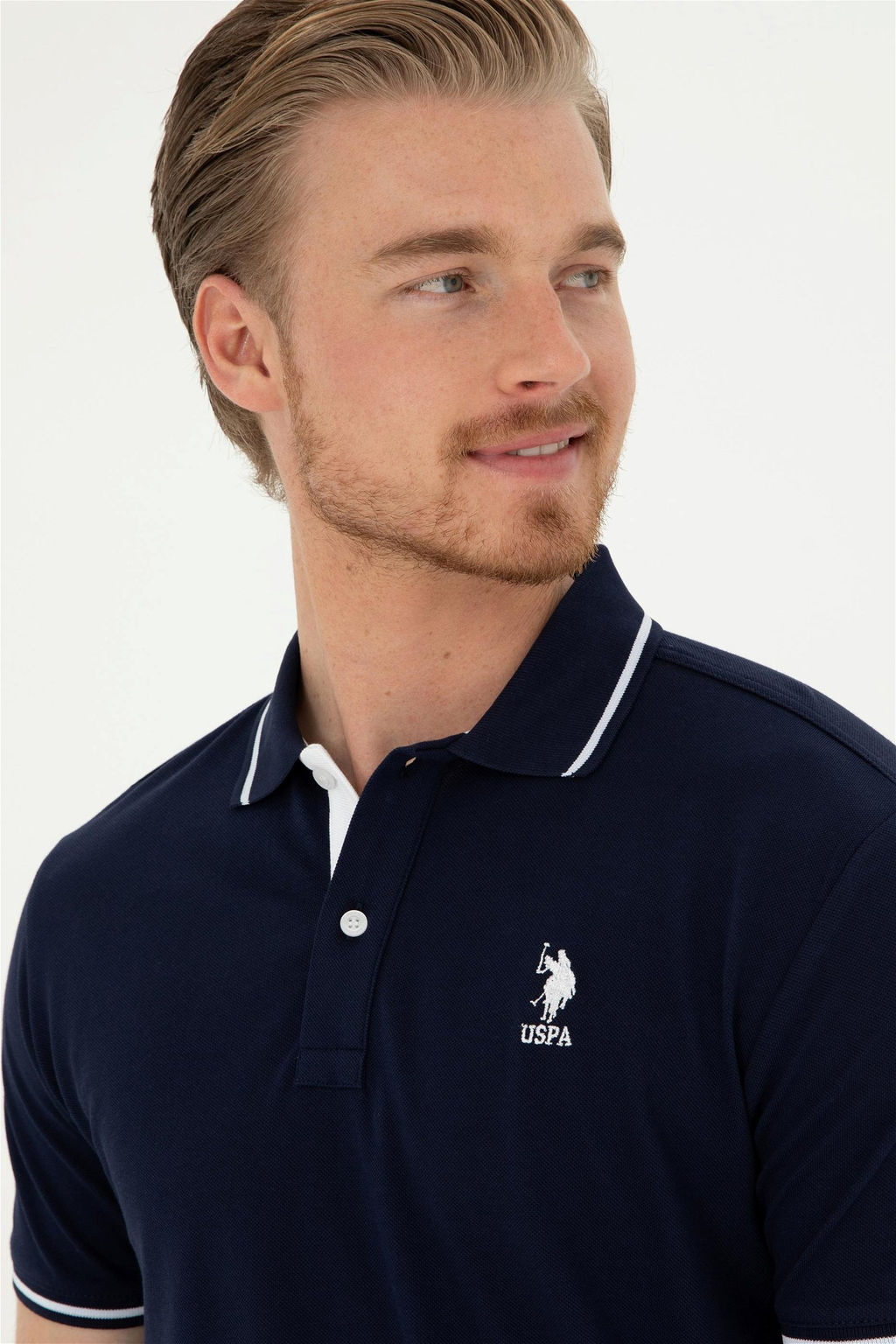 U. S. Polo Assn / Мужская темно-синяя базовая футболка - U.s. polo assn фото 2