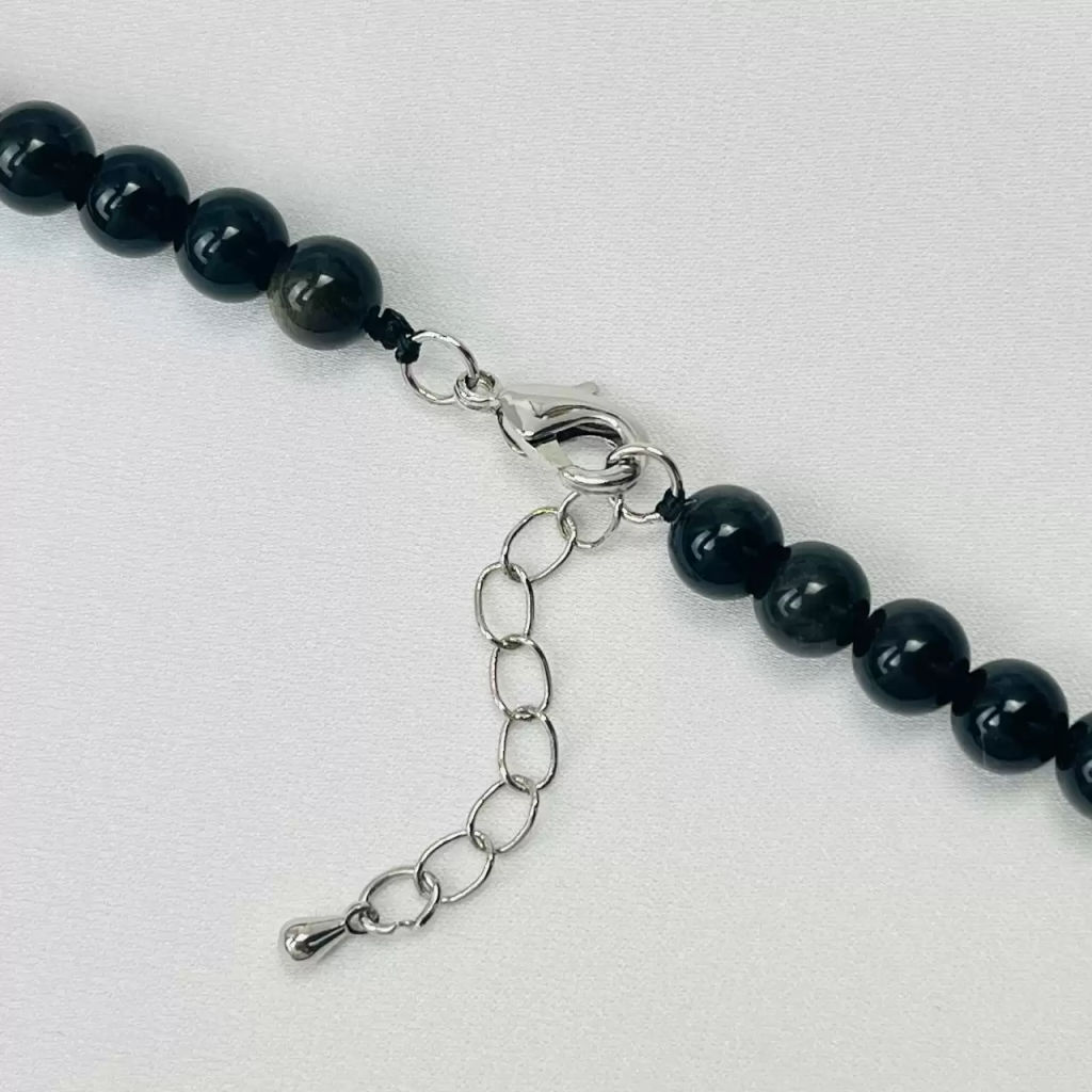 Бусы из Обсидиана золотистого