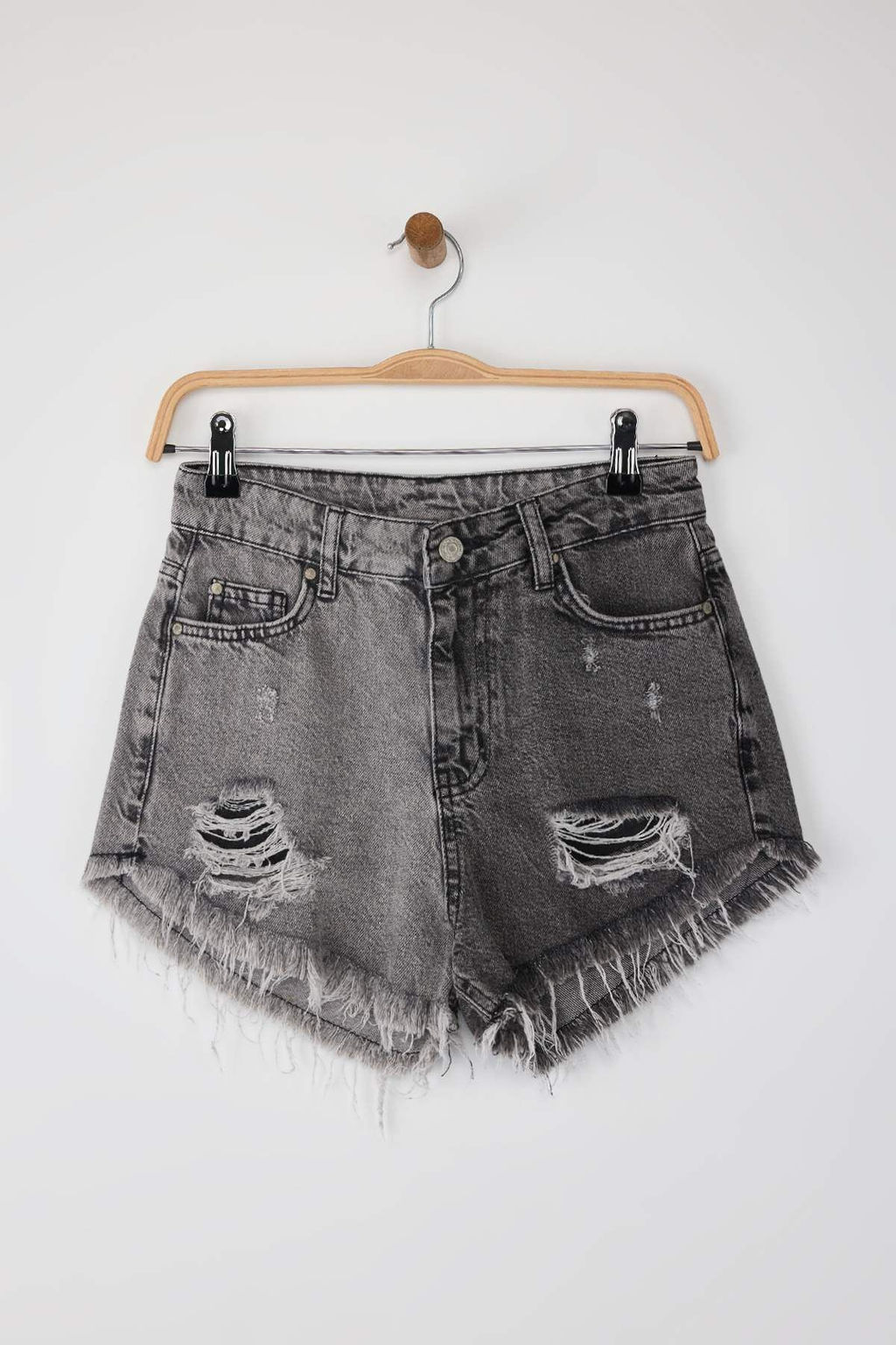 TRENDYOLMILLA Denim Renk Bloklu Denim Plaj Sort TBESS22SR0391 фото 6